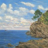 Mittelmeerküste 60 x 50 cm