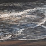 Strand im Abendlicht 100 x 80 cm