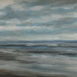 Atlantikküste bei Soulac-sur-Mer 43 x 17 cm